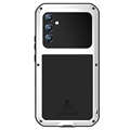 Love Mei Powerful Samsung Galaxy A34 5G Hybrid Cover - Sølv