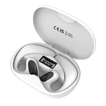 M8 144 Languages Translation Earphones Støjreducerende Smart Voice Translator TWS Bluetooth Headset - Hvid