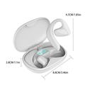 M8 144 Languages Translation Earphones Støjreducerende Smart Voice Translator TWS Bluetooth Headset - Hvid