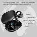 M8 144 Languages Translation Earphones Støjreducerende Smart Voice Translator TWS Bluetooth Headset - Hvid