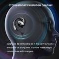 M8 144 Languages Translation Earphones Støjreducerende Smart Voice Translator TWS Bluetooth Headset - Hvid