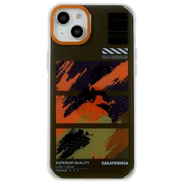 Mutural Camouflage Series iPhone 14 Plus Hybrid Cover - Grøn