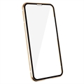 Samsung Galaxy S23 5G Magnetisk Cover med Hærdet Glas - Guld
