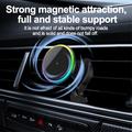 Magnetisk trådløs oplader / luftventilationsholder til bil m. RGB OJD-121