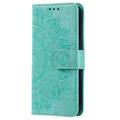 Samsung Galaxy A34 5G Mandala Series Etui med Pung - Grøn