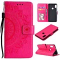 Mandala Series Xiaomi Redmi Note 5 Pro Pung Taske - Hot Pink