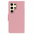 Mercury Goospery Fancy Diary Samsung Galaxy S24 Ultra Pung - Pink