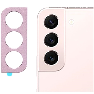 Samsung Galaxy S22 5G/S22+ 5G Metal Kameralinsebeskytter - Pink