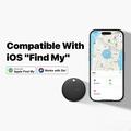 MiLi HD-P16 Bluetooth-tracker/nøglefinder til iOS med nøglering i læder