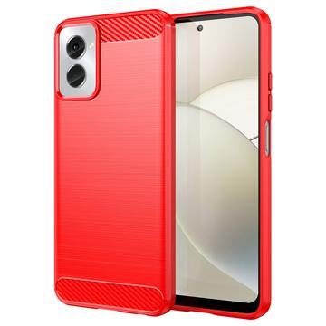 Motorola Moto G Power (2024) Børstet TPU Cover - Karbonfiber