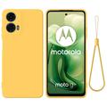 Motorola Moto G04/G24 Liquid Silikone Cover med Strop