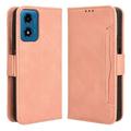 Motorola Moto G24 Power/G04 Pung Cover med Kortholder - Pink