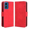 Motorola Moto G24 Power/G04/E14 Pung Cover med Kortholder - Rød