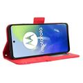 Motorola Moto G24 Power/G04/E14 Pung Cover med Kortholder - Rød