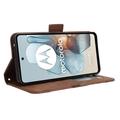 Motorola Moto G34 Pung Cover med Kortholder - Brun