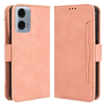 Motorola Moto G34 Pung Cover med Kortholder - Pink