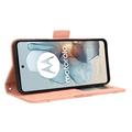 Motorola Moto G34 Pung Cover med Kortholder - Pink