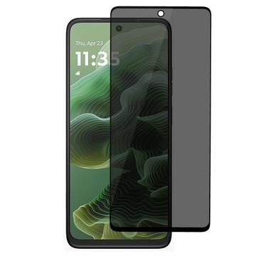 Motorola Moto G35 Privacy Full Cover Skærmbeskyttelse Hærdet Glas - Sort Kant