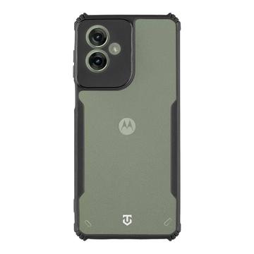 Motorola Moto G55 Tactical Quantum Stealth-Cover med forstærkede hjørner - klar / sort