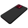 Motorola Moto G84 Anti-Fingeraftryk Mat TPU Cover - Sort