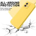 Motorola Moto G84 Liquid Silikone Cover med Strop - Gul