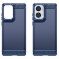 Motorola Moto G85/S50 Neo Børstet TPU Cover - Karbonfiber