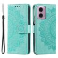 Motorola Moto G85/S50 Neo Mandala Series Etui med Pung - Grøn