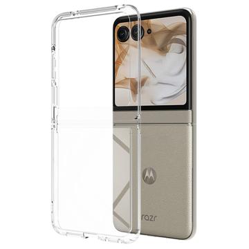 Motorola Razr 50 Ridsefast Hybrid Cover - Gennemsigtig