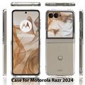 Motorola Razr 50 Ridsefast Hybrid Cover - Gennemsigtig