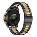 NX1 Pro Luxury Metal Business Smart Watch Sundhedsovervågning Bluetooth Opkald Vandtæt Sportsur - Guld