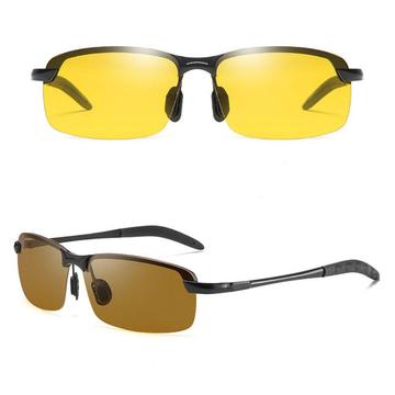 Natkørebriller / Polaroid-solbriller - gul / mørkebrun