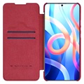 Nillkin Qin Xiaomi Redmi Note 11T 5G/Poco M4 Pro 5G Flip Cover - Rød