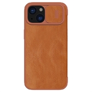 iPhone 15 Plus Nillkin Qin Pro Flip Cover - Brun