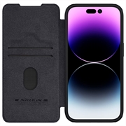 iPhone 15 Pro Max Nillkin Qin Pro Flip Cover - Sort