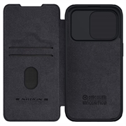 iPhone 15 Pro Max Nillkin Qin Pro Flip Cover - Sort