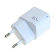 OTB USB-C GaN-oplader 20W - kompakt strømforsynings-PD-hurtigoplader - hvid