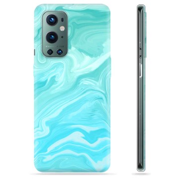 OnePlus 9 Pro TPU Cover - Blå Marmor