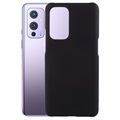 OnePlus 9 Gummibelagt Plastik Cover - Sort