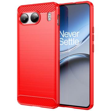 OnePlus Nord 4 Børstet TPU Cover - Karbonfiber