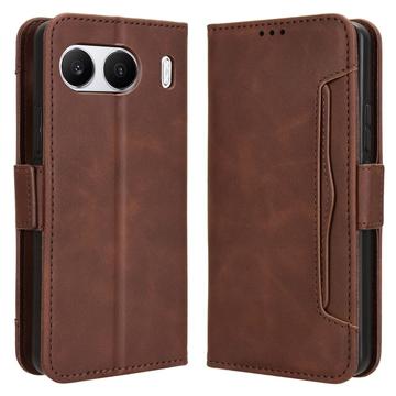 OnePlus Nord 4 Pung Cover med Kortholder - Brun