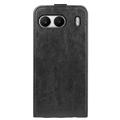 OnePlus Nord 4 Vertikal Flip Cover med Kortholder - Sort