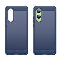 OnePlus Nord CE4 Lite/Oppo K12x Børstet TPU Cover - Karbonfiber