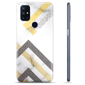 OnePlus Nord N10 5G TPU Cover - Abstrakt Marmor