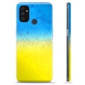 OnePlus Nord N100 TPU Cover Ukrainsk Flag - Tofarvet