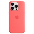 iPhone 15 Pro Apple Silikone Cover med MagSafe MT1G3ZM/A - Guava