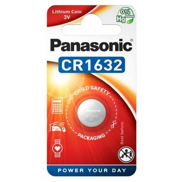 Panasonic CR1632 litiumknapcellebatteri - 3V