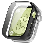 Huawei Watch Fit 3 Plastikcover med Skærmbeskyttelse Hærdet Glas - Sort