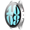 Samsung Galaxy Watch6 Plastikcover med Skærmbeskyttelse Hærdet Glas - 40mm - Sølv