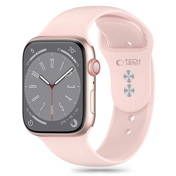 Apple Watch Series 10/9/8/7/6/SE Tech-Protect Silikonerem - 40mm/41mm/42mm - Lyserød