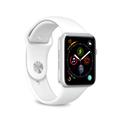 Apple Watch Series Ultra 2/Ultra/9/8/SE (2022)/7/SE/6/5/4/3/2/1 Puro Icon Silikone Rem - 49mm/45mm/44mm/42mm (Open Box - Fantastisk stand) - Hvid